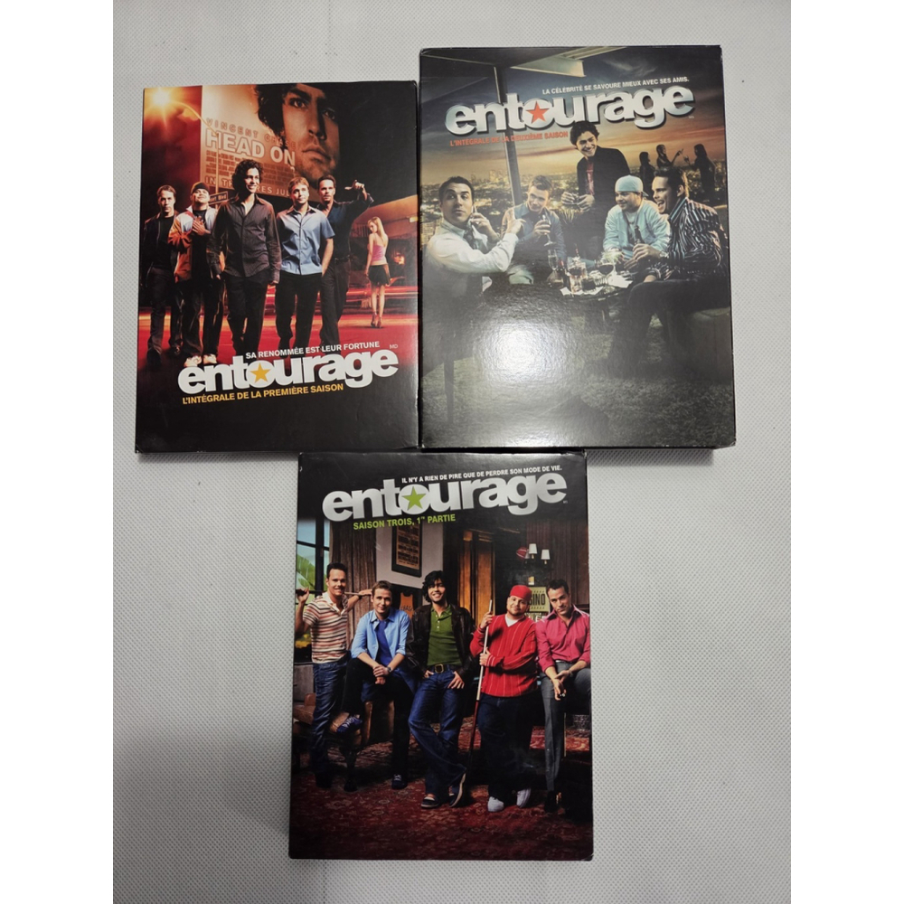 Entourage Season 1, 2 And Season 3 Part 1 DVD Set Used